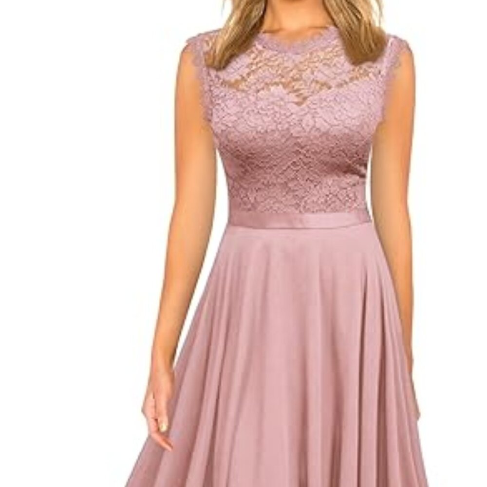 Miusol Women's Formal Retro Lace Style Bridesmaid Maxi Dress Size - XXL